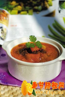 牛肉炖柿子菜谱图片