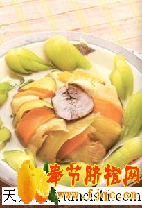 鲍鱼菇面轮菜谱图片
