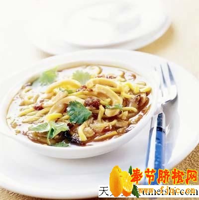 鱿鱼羹面菜谱图片