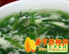 菠菜蛋花汤菜谱图片